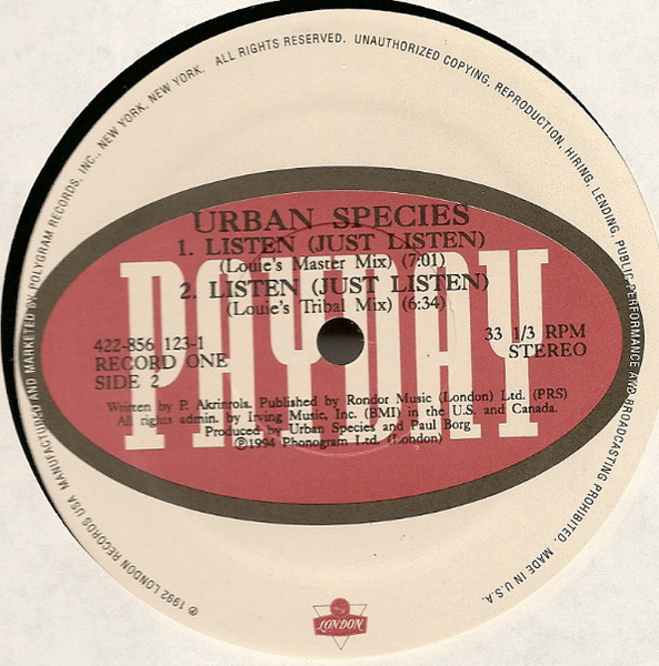 Urban Species Featuring MC Solaar - Listen | Payday (422-856 123-1) - 4