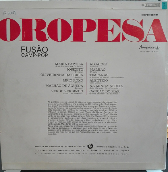 Oropesa - Fusão Camp-Pop | Parlophone (8E05440263) - 2
