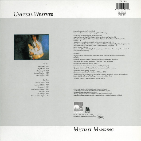 Michael Manring - Unusual Weather | Windham Hill Records (371 044-1) - 2