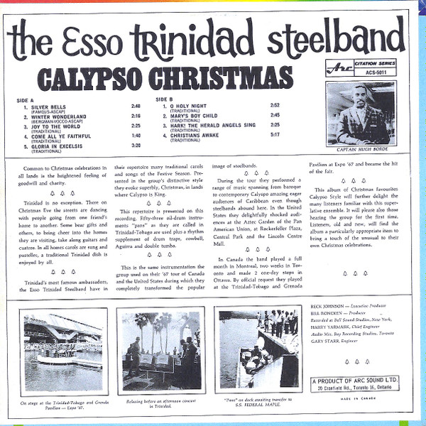 The Esso Trinidad Steel Band - Calypso Christmas | Arc Records (ACS 5011) - 2 The Esso Trinidad Steel Band - Calypso Christmas | Arc Records (ACS 5011) - 2