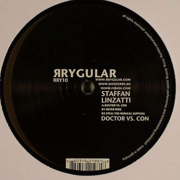Staffan Linzatti - Doctor vs. Con | Rrygular (RRY10) Staffan Linzatti - Doctor vs. Con | Rrygular (RRY10)