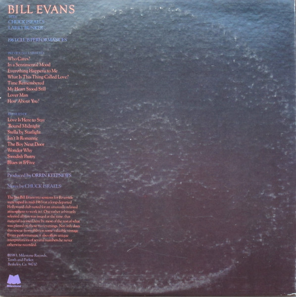 The Bill Evans Trio - Time Remembered | Milestone (M-47068) - 4 The Bill Evans Trio - Time Remembered | Milestone (M-47068) - 4