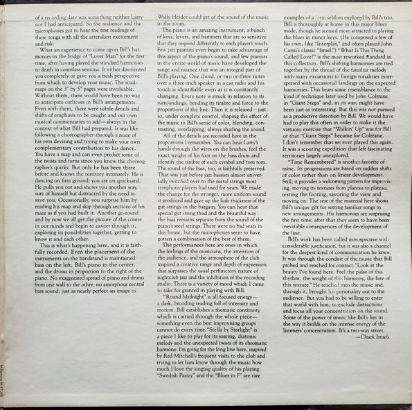 The Bill Evans Trio - Time Remembered | Milestone (M-47068) - 3 The Bill Evans Trio - Time Remembered | Milestone (M-47068) - 3