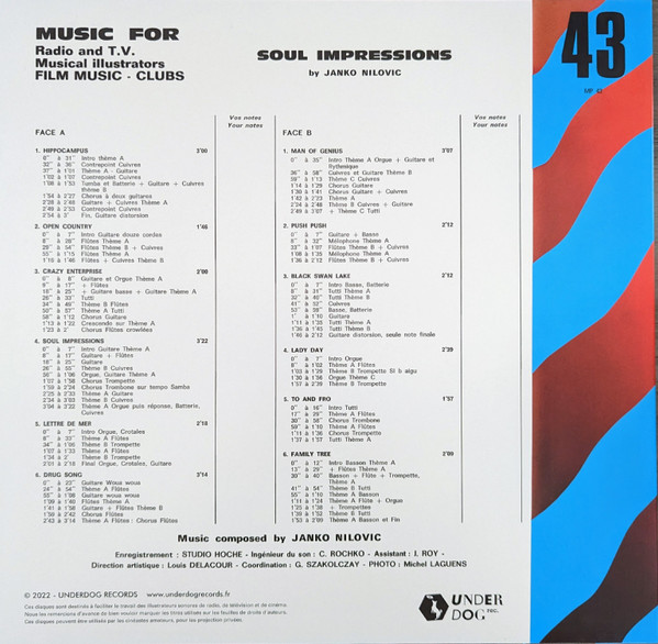 Janko Nilovic - Soul Impressions | Underdog Records (UR 840551) - 2