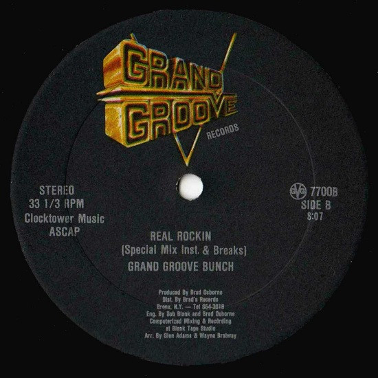 Chapter III / Grand Groove Bunch - Real Rocking Groove (Rap & Breaks) | Grand Groove Records (GG-7700) - 2 Chapter III / Grand Groove Bunch - Real Rocking Groove (Rap & Breaks) | Grand Groove Records (GG-7700) - 2