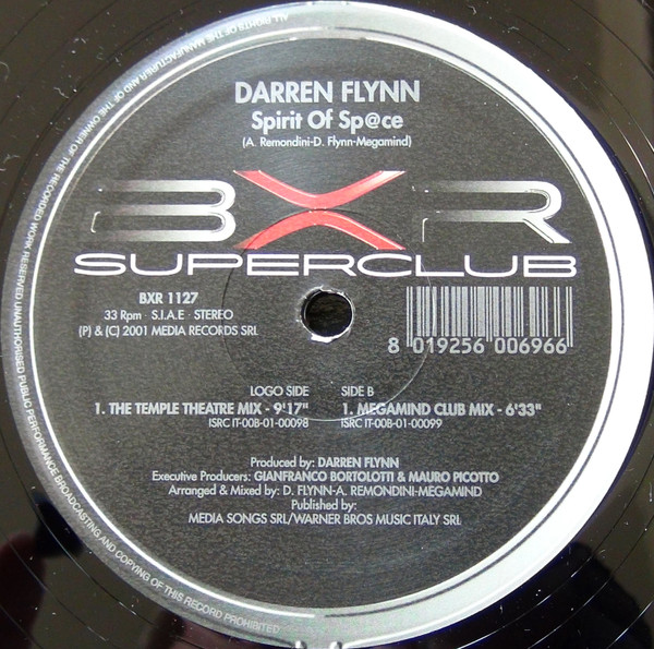 Darren Flynn - Spirit Of Sp@ce | BXR (BXR 1127)