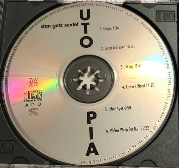 The Stan Getz Sextet - Utopia | West Wind (WW 2076) - 3 The Stan Getz Sextet - Utopia | West Wind (WW 2076) - 3