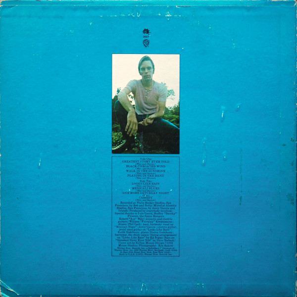 Bob Weir - Ace | Warner Bros. Records (BS 2627) - 2 Bob Weir - Ace | Warner Bros. Records (BS 2627) - 2