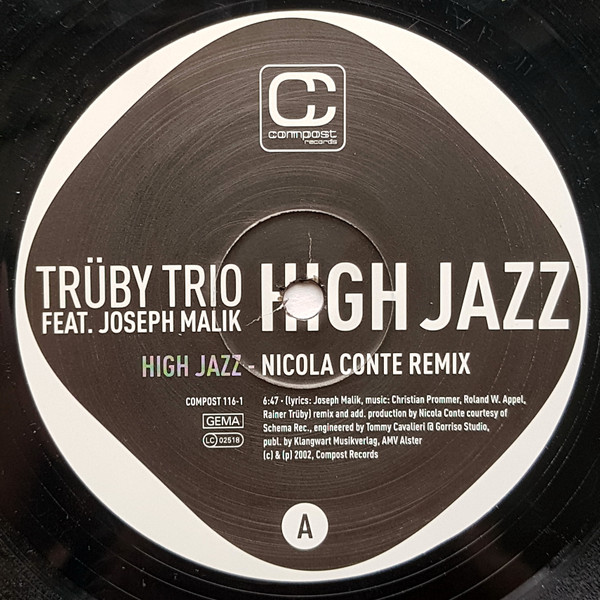 Trüby Trio Feat. Joseph Malik - High Jazz | Compost Records (COMPOST 116-1) - 3 Trüby Trio Feat. Joseph Malik - High Jazz | Compost Records (COMPOST 116-1) - 3