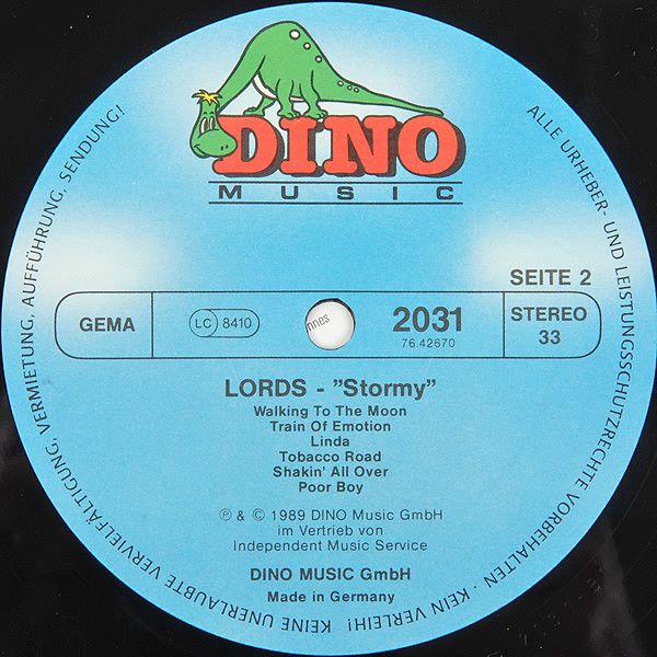 The Lords - Stormy | Dino Music (IMS 58252031 AM) - 4 The Lords - Stormy | Dino Music (IMS 58252031 AM) - 4