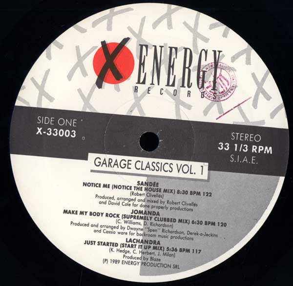 Various - Garage Classics Volume 1 | X-Energy Records (X-33003) - 3