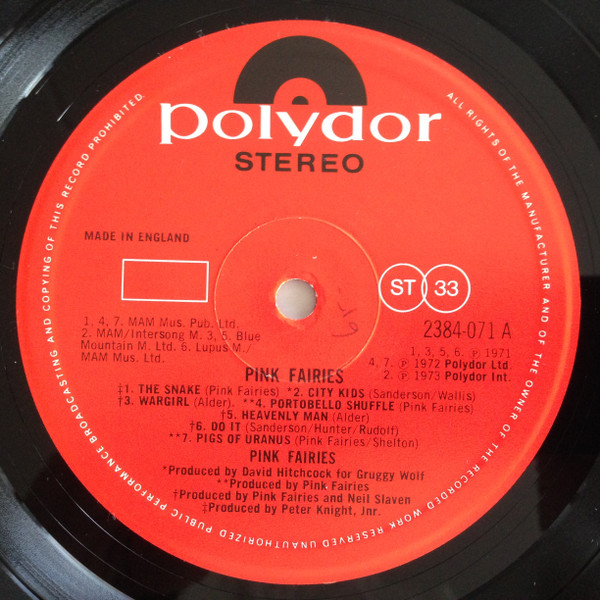 The Pink Fairies - Pink Fairies | Polydor (2384 071) - 3 The Pink Fairies - Pink Fairies | Polydor (2384 071) - 3
