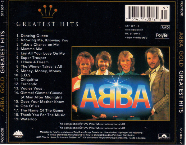 ABBA - Gold - Greatest Hits | Polydor (517 007-2) - 2