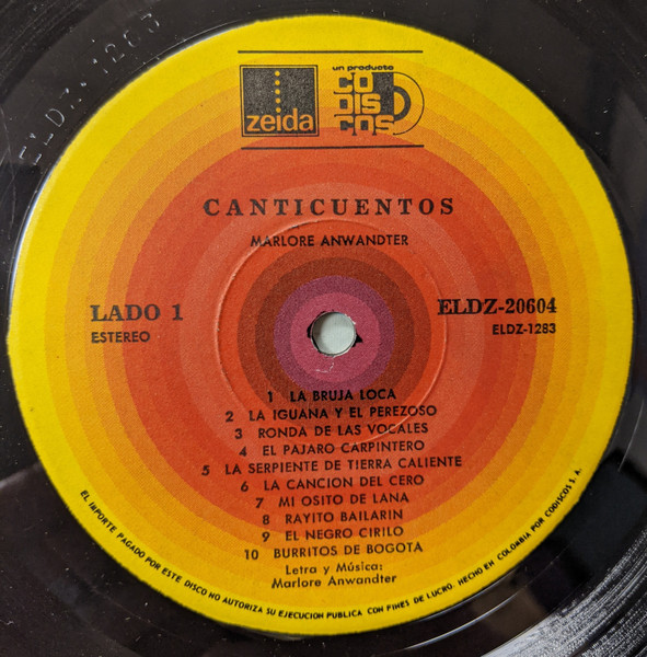 Marlore Anwandter - Canticuentos | Zeida (ELDZ-20604) - 2 Marlore Anwandter - Canticuentos | Zeida (ELDZ-20604) - 2