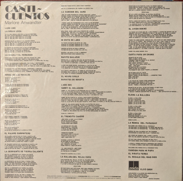 Marlore Anwandter - Canticuentos | Zeida (ELDZ-20604) - 4 Marlore Anwandter - Canticuentos | Zeida (ELDZ-20604) - 4