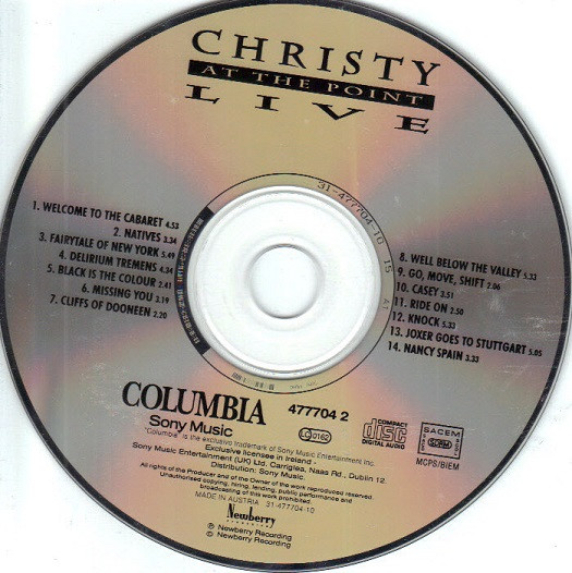 Christy Moore - At The Point Live | Columbia (477704 2) - 3 Christy Moore - At The Point Live | Columbia (477704 2) - 3