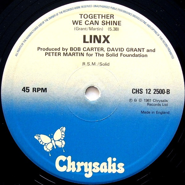 Linx - Intuition | Chrysalis (CHS 12 2500) - 3
