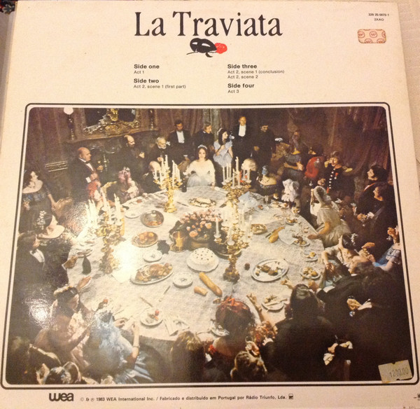 Giuseppe Verdi - James Levine , The Metropolitan Opera House Orchestra And Metropolitan Opera Chorus - La Traviata | WEA (229 25-0072-1)