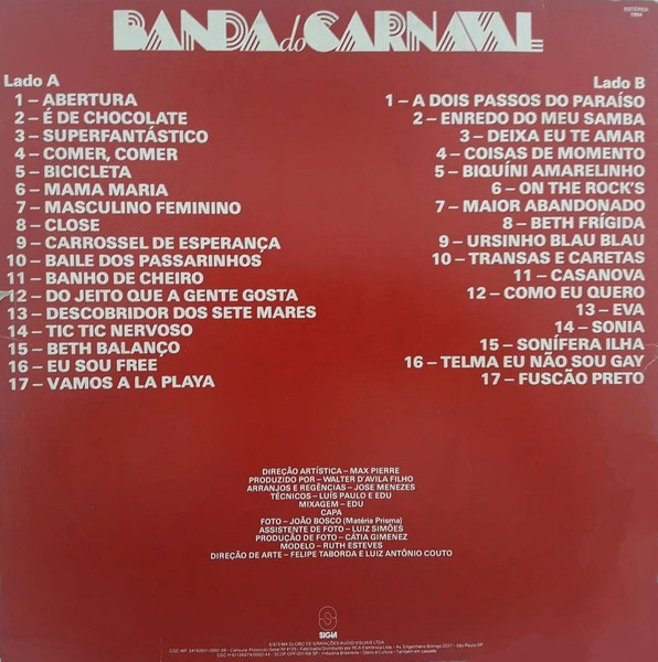 Banda Do Carnaval - 33 Sucessos Em Ritmo De Folia | Som Livre (406.6019) - 2 Banda Do Carnaval - 33 Sucessos Em Ritmo De Folia | Som Livre (406.6019) - 2