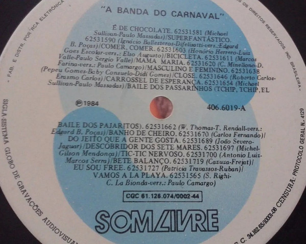 Banda Do Carnaval - 33 Sucessos Em Ritmo De Folia | Som Livre (406.6019) - 3 Banda Do Carnaval - 33 Sucessos Em Ritmo De Folia | Som Livre (406.6019) - 3