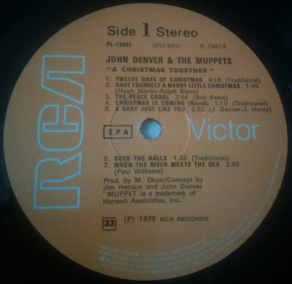 John Denver & The Muppets - A Christmas Together | RCA Victor (PL-13451) - 3