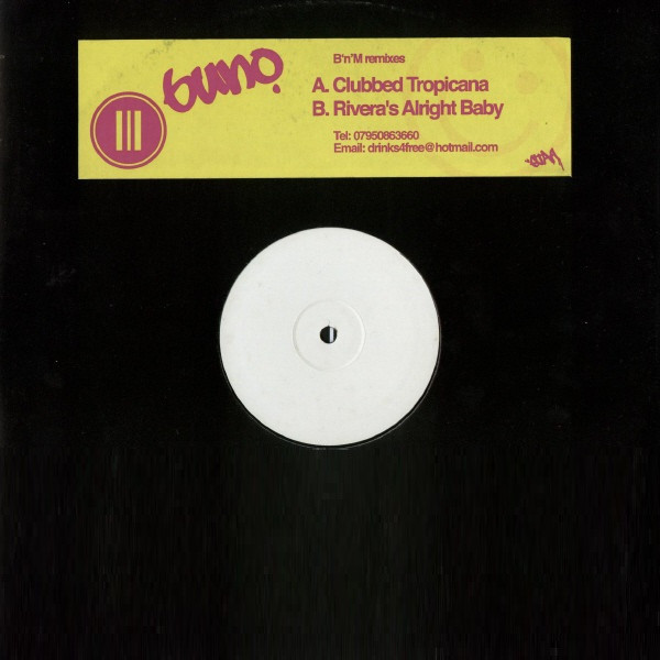 Buno & Middleman - Clubbed Tropicana / Rivera's Alright Baby | Drinks 4 Free (DFF 001) - main