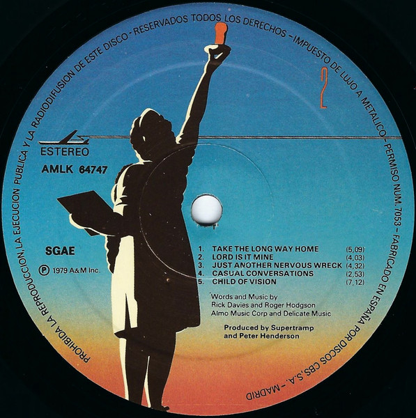 Supertramp - Breakfast In America | A&M Records (AMLK 64747) - 4