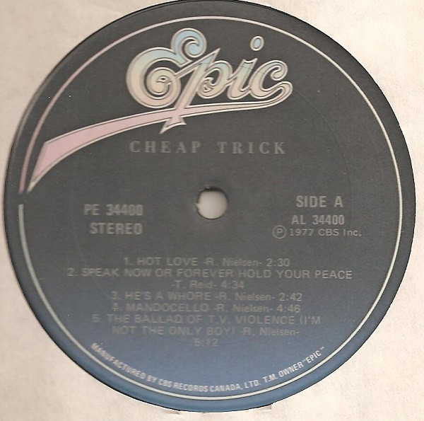 Cheap Trick - Cheap Trick | Epic (PE 34400) - 3 Cheap Trick - Cheap Trick | Epic (PE 34400) - 3