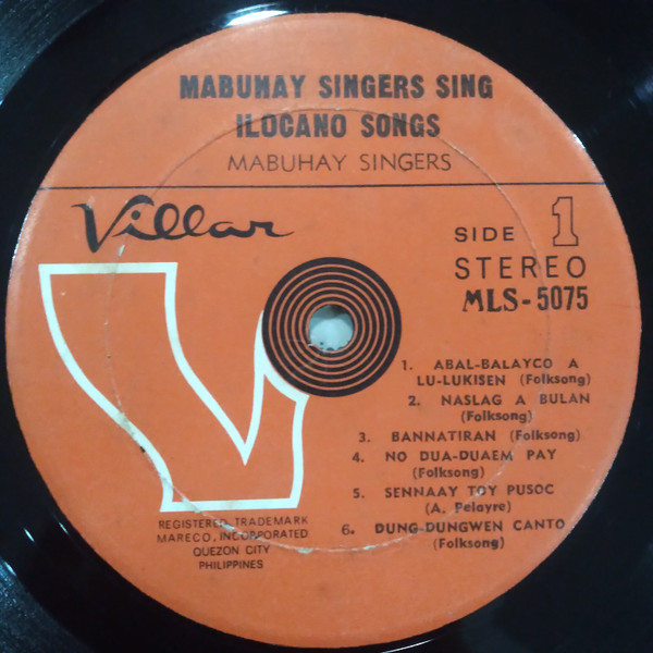 Mabuhay Singers - Mabuhay Singers Sing Ilocano Songs | Villar (MLS-5075) - 3