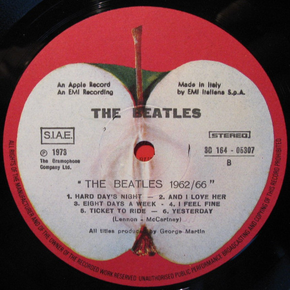The Beatles - 1962-1966 | Apple Records (3C 164 - 05307/08) - 4