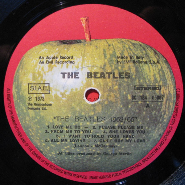 The Beatles - 1962-1966 | Apple Records (3C 164 - 05307/08) - 3