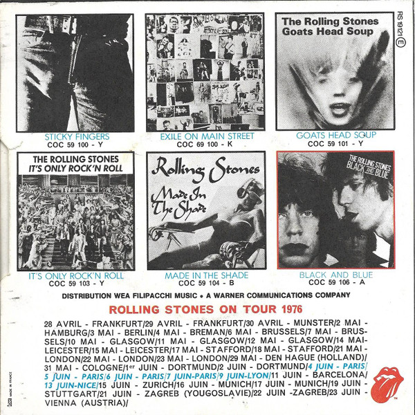 The Rolling Stones - Fool To Cry / Crazy Mama | Rolling Stones Records (RS 19121) - 2