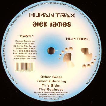 Alex James - Fever's Burning / The Realness | Human Trax (HUMT 005) - main