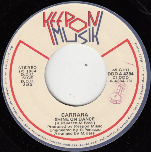 Carrara - Shine On Dance | Keepon Musik (DDD A 4384) - 3