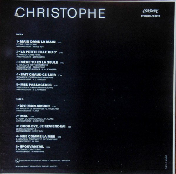 Christophe - Christophe | London Records (LFS 9010) - 2 Christophe - Christophe | London Records (LFS 9010) - 2