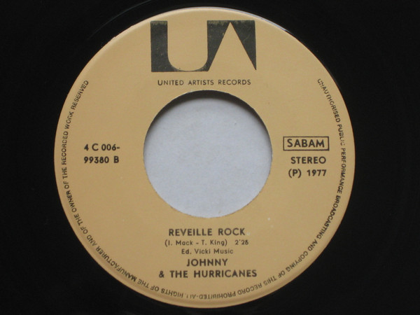 Johnny And The Hurricanes - Red River Rock / Reveille Rock | United Artists Records (4 C 006-99380) - 4 Johnny And The Hurricanes - Red River Rock / Reveille Rock | United Artists Records (4 C 006-99380) - 4