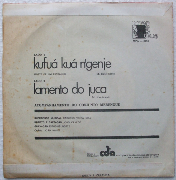 Marques Nascimento - Kufuá Kuá N'Genje / Lamento Do Juca | Merengue (MPA 4042) - 2
