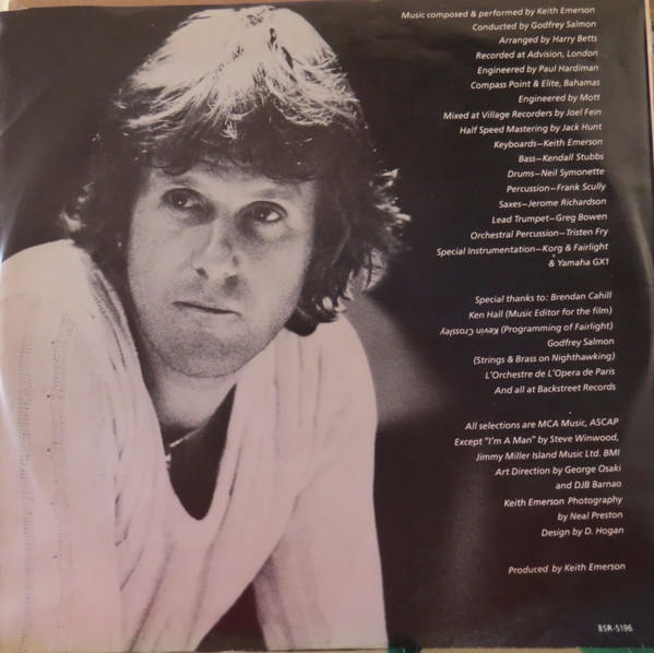 Keith Emerson - Nighthawks (Original Soundtrack) | Backstreet Records (BSR-5196) - 3 Keith Emerson - Nighthawks (Original Soundtrack) | Backstreet Records (BSR-5196) - 3