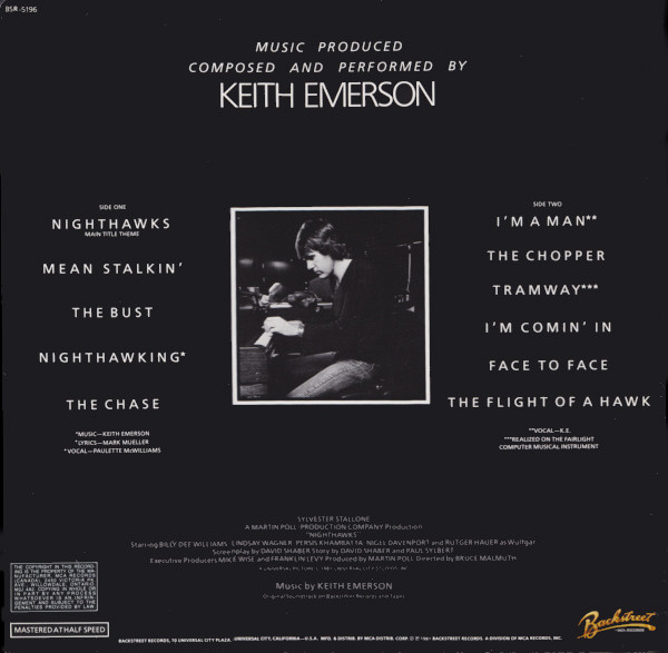 Keith Emerson - Nighthawks (Original Soundtrack) | Backstreet Records (BSR-5196) - 2 Keith Emerson - Nighthawks (Original Soundtrack) | Backstreet Records (BSR-5196) - 2