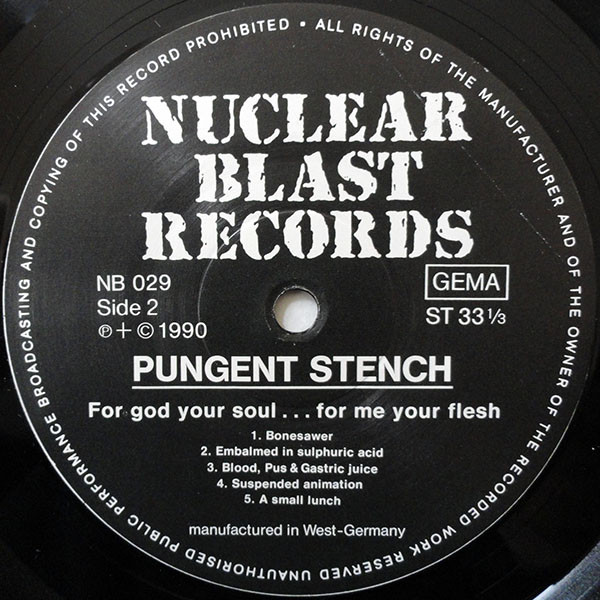 Pungent Stench - For God Your Soul ... For Me Your Flesh | Nuclear Blast (NB 029) - 4