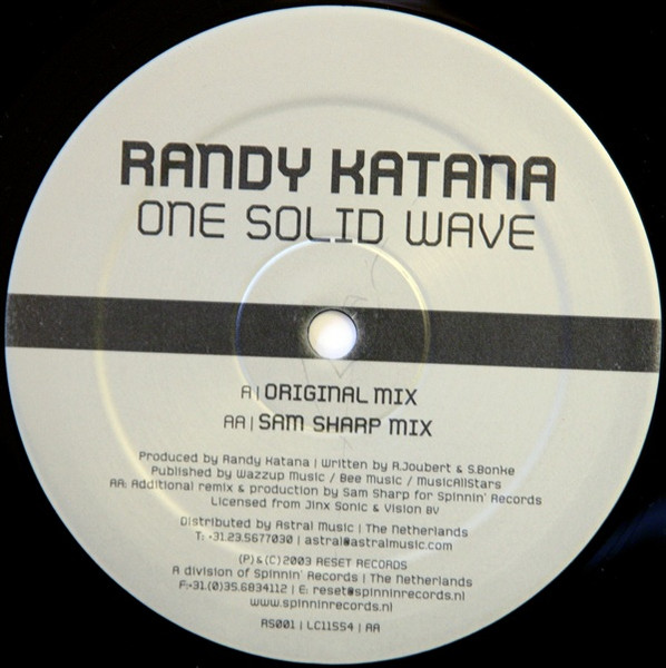 Randy Katana - One Solid Wave | Reset Records (RS001) - 3