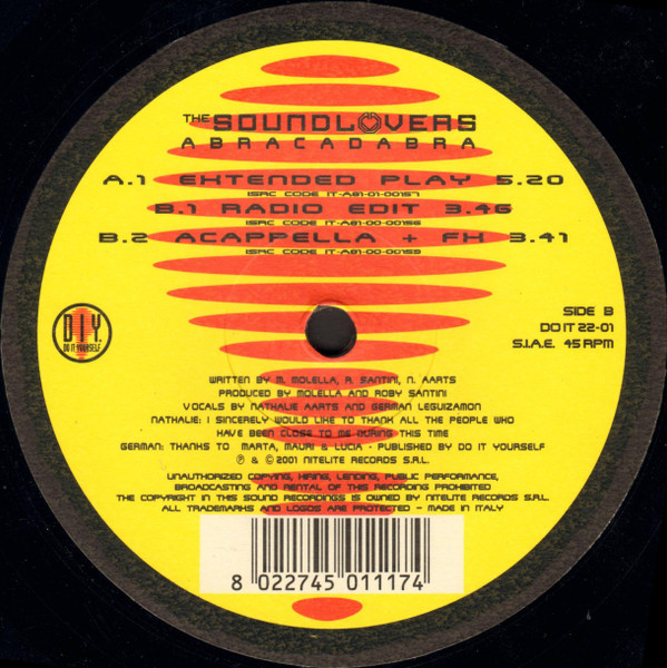 The Soundlovers - Abracadabra | Do It Yourself (DO IT 22-01) - 2 The Soundlovers - Abracadabra | Do It Yourself (DO IT 22-01) - 2