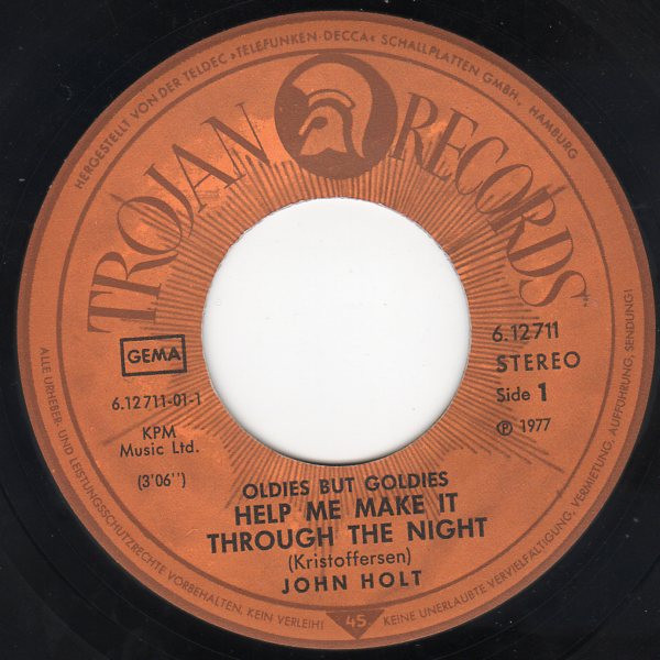 John Holt / Ken Boothe - Help Me Make It Through The Night / Everything I Own | Trojan Records (6.12711) - 3