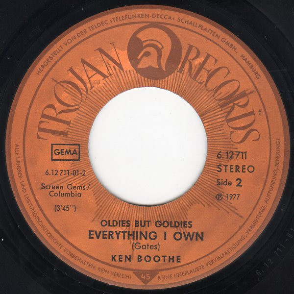 John Holt / Ken Boothe - Help Me Make It Through The Night / Everything I Own | Trojan Records (6.12711) - 4