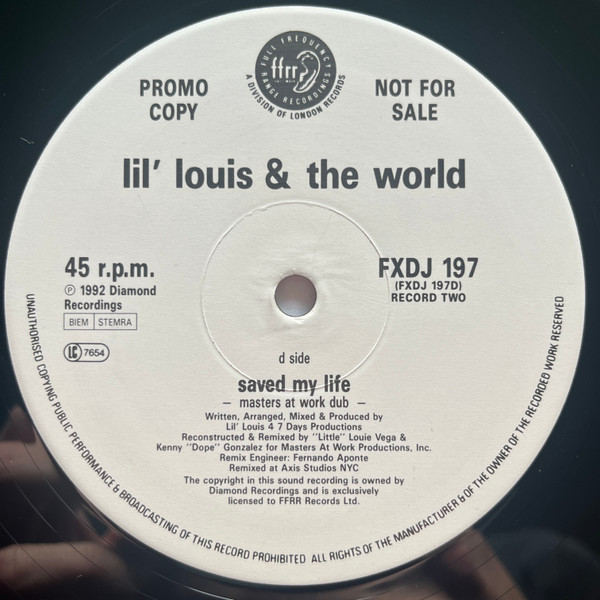 Lil' Louis & The World - Saved My Life | FFRR (FXDJ 197) - 4 Lil' Louis & The World - Saved My Life | FFRR (FXDJ 197) - 4