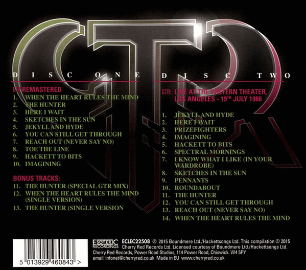 GTR - GTR | Esoteric Recordings (ECLEC 22508) - 2