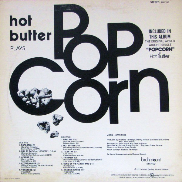 Hot Butter - Popcorn [Vinyl] | Birchmount (BM 760) - 2