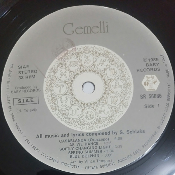 Stephen Schlaks - Gemelli | Baby Records (BR 56086) - 4 Stephen Schlaks - Gemelli | Baby Records (BR 56086) - 4
