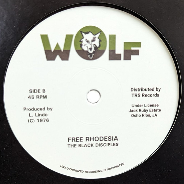 Tyrone Taylor / The Black Disciples - Move Up Black Man / Free Rhodesia | Wolf (TRS-JR-6) - main Tyrone Taylor / The Black Disciples - Move Up Black Man / Free Rhodesia | Wolf (TRS-JR-6) - main