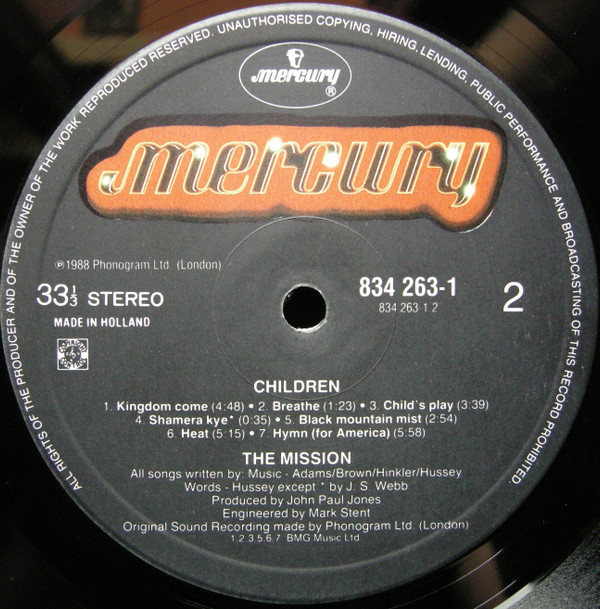 The Mission - Children | Mercury (834 263-1) - 2 The Mission - Children | Mercury (834 263-1) - 2